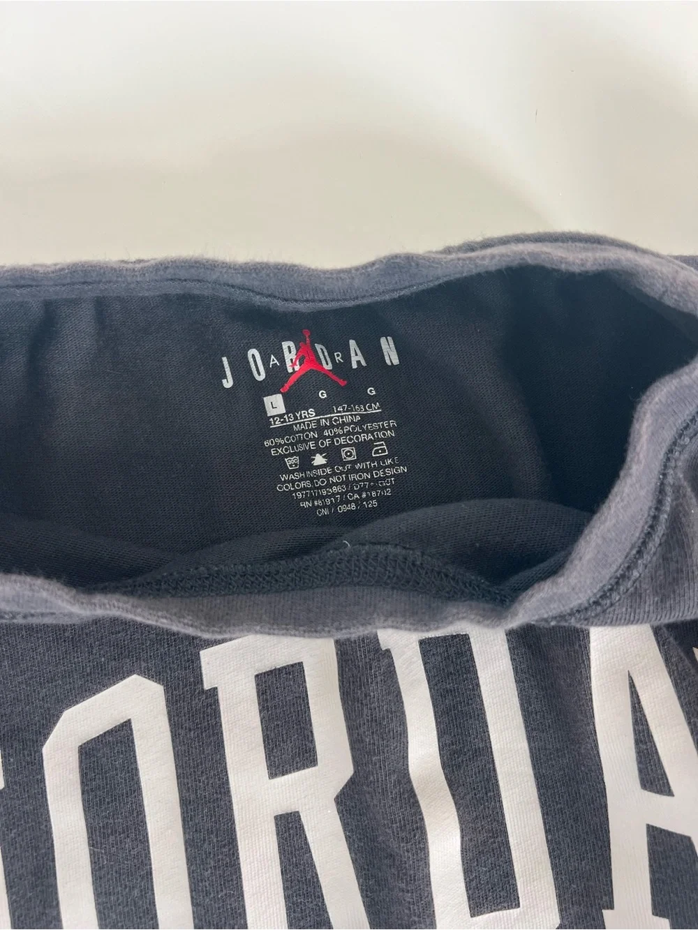 Jordan Boys' Black Logo T-Shirt